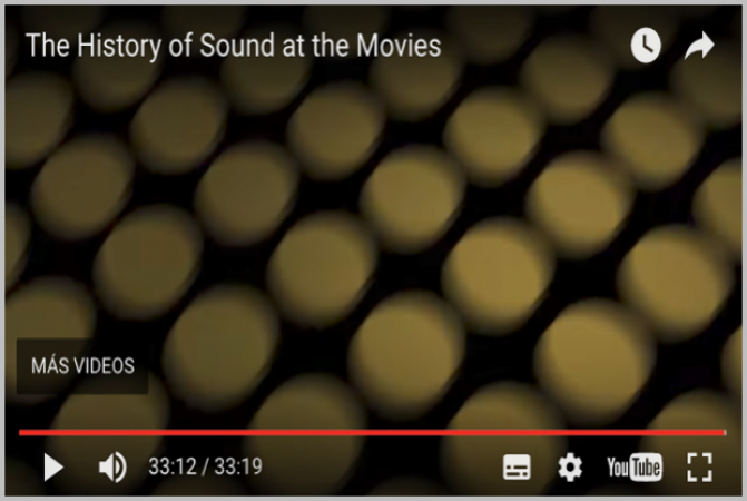 LA HISTORIA DEL SONIDO EN EL CINE